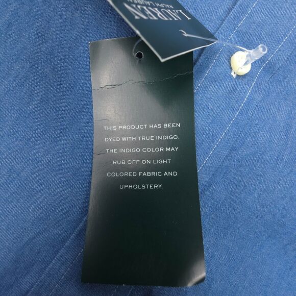 NWT Ralph Lauren Chambray Denim Long Sleeve Button Down Casual Old Money Minimal - Picture 9 of 9